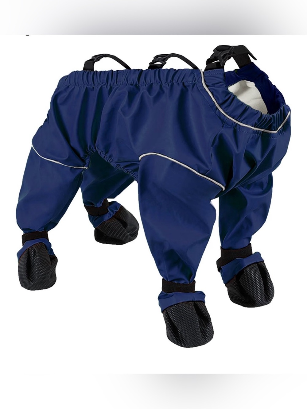 Dog Waterproof Rain Suspender Boots Belly Protector Winter Snow Pants shoes L